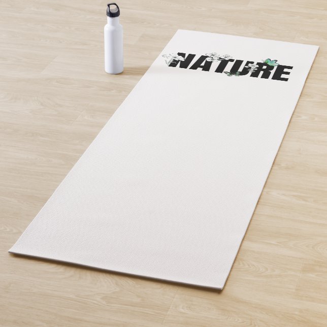 Yoga-Mat für Schwarz-weiße und grüne Natur Yogamatte (Beispiel)
