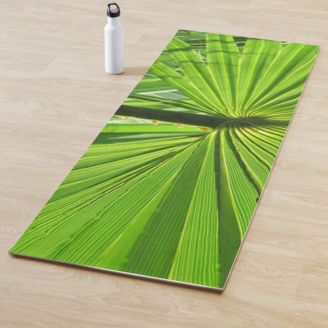 Yoga Mat - Green Palm Leaf Yogamatte (Beispiel)