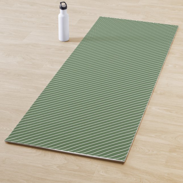 Yoga Mat - Green Stripe Patterns Yogamatte (Beispiel)