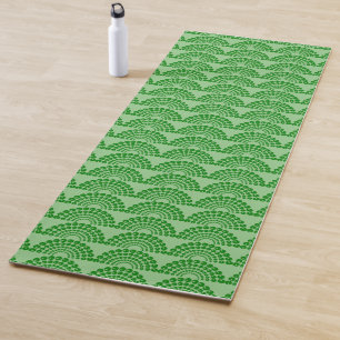 Yoga Mat - Grüne Lüfterform gepolstert Yogamatte
