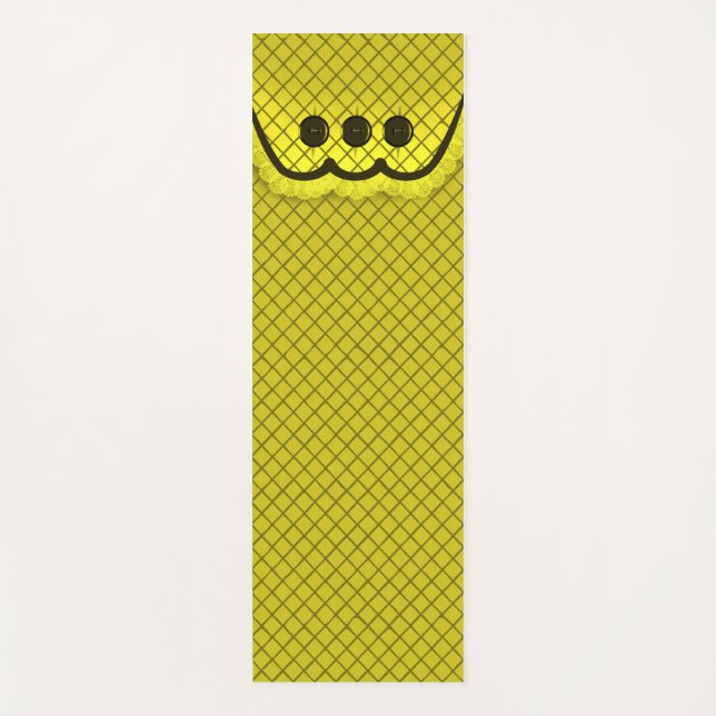 Yoga Mat Kissen Top Design Gelb Yogamatte (Vorderseite)