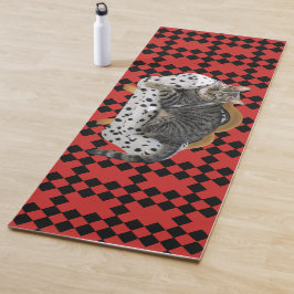 Yoga Mat Lazy Cat Geometrische Formen Yogamatte