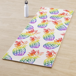 Yoga Mat mit einer lebhaften Ananas Yogamatte