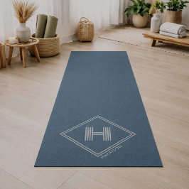 Yoga Mat | Modern Geometric Monogram Initial Yogamatte
