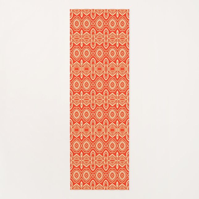 Yoga Mat, Niedliches, rotes, klassisches Muster Yogamatte (Vorderseite)