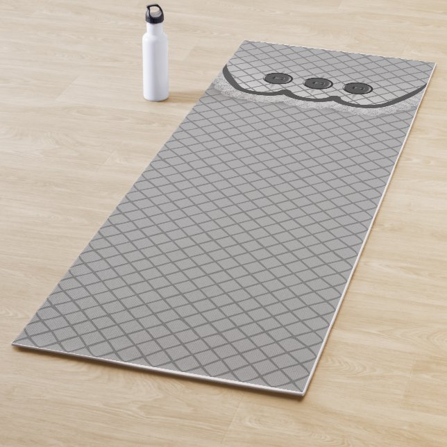 Yoga Mat Pillow Top Design Grau Yogamatte (Beispiel)