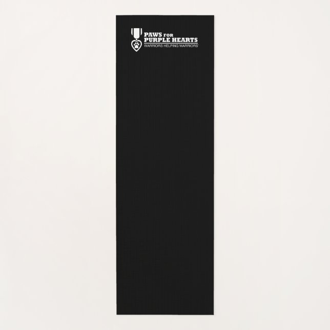 Yoga Mat - schwarzes Logo Yogamatte (Vorderseite)