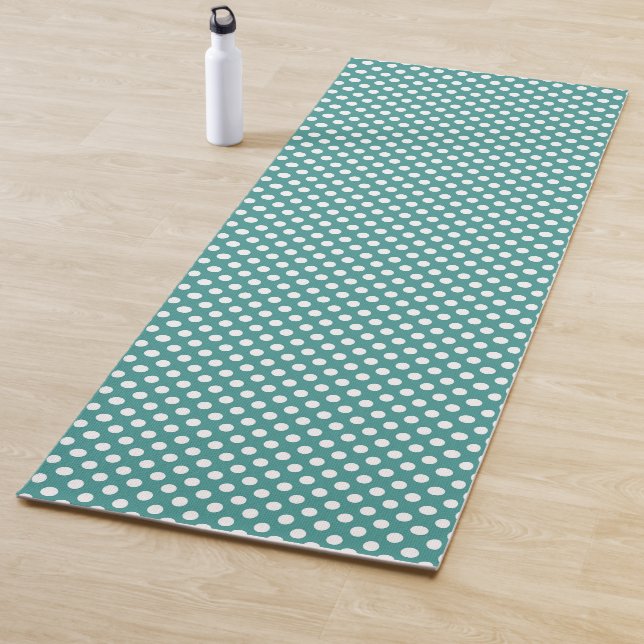 Yoga Mat - Teal Dots Pattern Yogamatte (Beispiel)