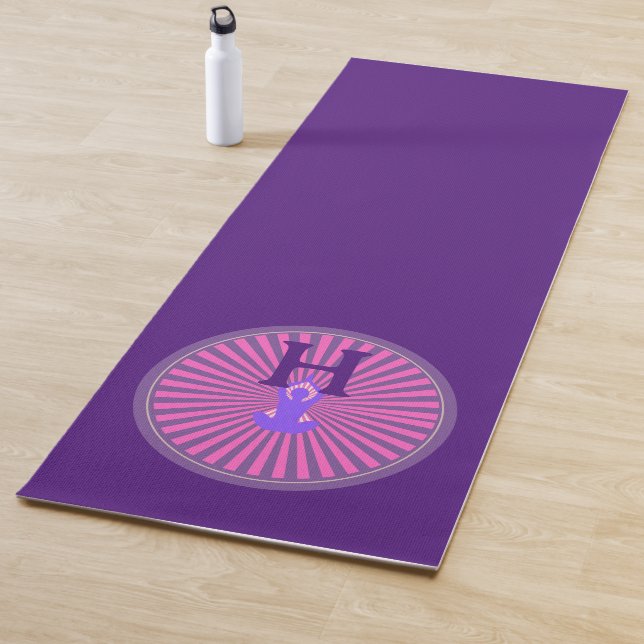 Yoga Mat - Yoga Zen - Personalisiert - Initial hin Yogamatte (Beispiel)