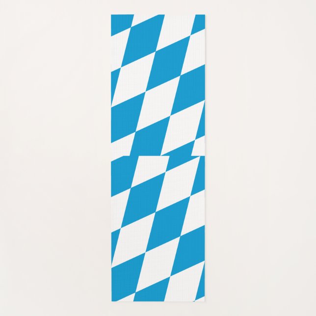Yoga Mats mit der Flagge Bayerns Yogamatte (Vorderseite)