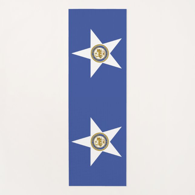 Yoga Mats mit Flagge von Houston, USA Yogamatte (Vorderseite)
