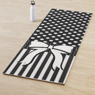 Yoga Mats Yoga Black and White Punkt Strip Yogamatte