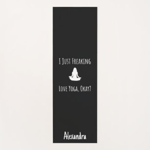 Yoga-Matte Cool Fun Lustig Yogi-Witz Typografie Hu Yogamatte
