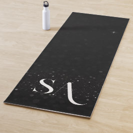 Yoga-Matte für Black Glitzer mit benutzerdefiniert Yogamatte