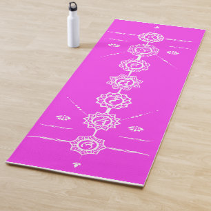 Yoga Matte Guide 7 chakras rosa Design
