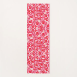 Yoga-Matte mit rosa Rosen Yogamatte