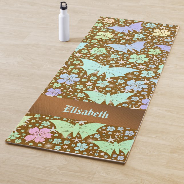 Yoga, Matte, Muster, farbig, Sport, Spiel, Gold, Yogamatte (Beispiel)