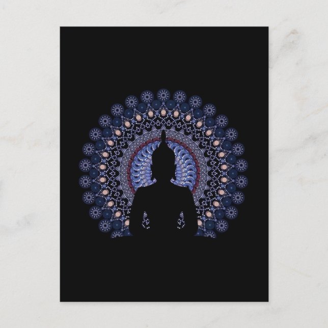 Yoga-Matte Postkarte (Vorderseite)