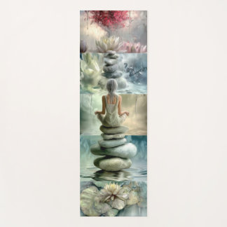 Yoga-Matte Serene Balanced Stone und Meditation  Yogamatte
