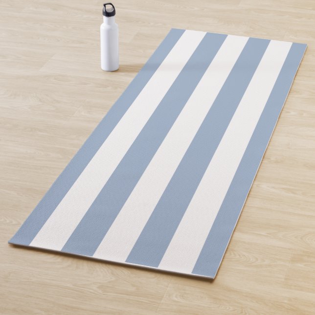 Yoga-Matten Blau-Weiß gestreift Yogamatte (Beispiel)