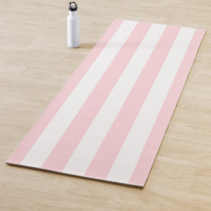 Yoga-Matten Rosa & Weiß gestreift Yogamatte