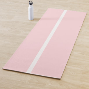 Yoga-Matten Rosa & Weiß gestreift Yogamatte