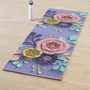 Yoga Matten Yoga Florale Rosen