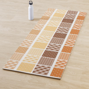 Yoga-Matten Yoga Orange Braun Beige Yogamatte