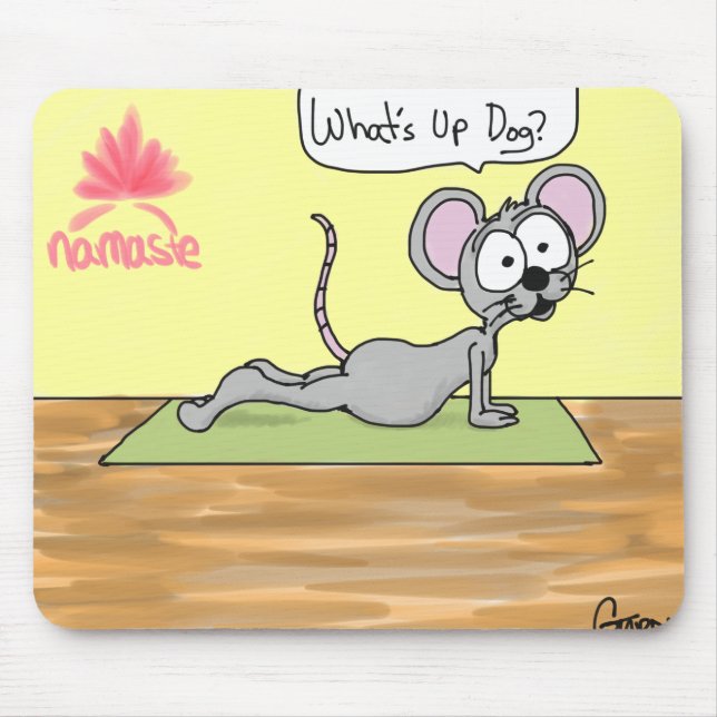 Yoga-Mausunterlage Mousepad (Vorne)