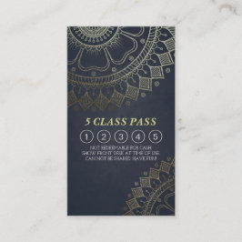 Yoga Mediation Instructor Class Pass Loyalty Card Treuekarte