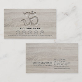 Yoga Mediation Instructor Class Pass Loyalty Card Treuekarte
