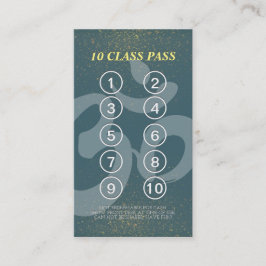 Yoga Mediation Instructor Class Pass Loyalty Card Treuekarte