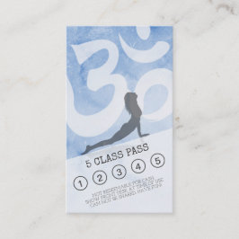 Yoga Mediation Instructor Class Pass Loyalty Card Treuekarte