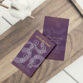 Yoga Mediation Instructor Class Pass Loyalty Card Treuekarte