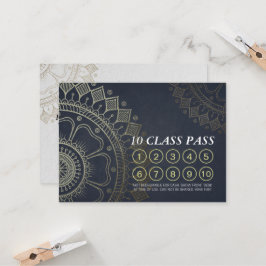 Yoga Mediation Instructor Class Pass Loyalty Card Treuekarte