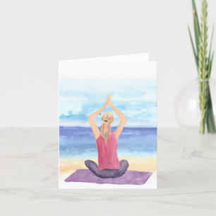 Yoga Mediation Jeder Anlass Note Card Feiertagskarte