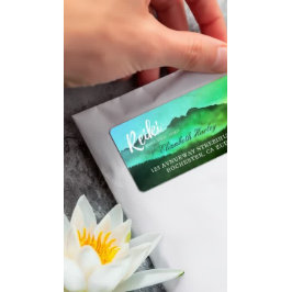 Yoga-Mediationslehrer des Naturlehrers Reiki Adressaufkleber