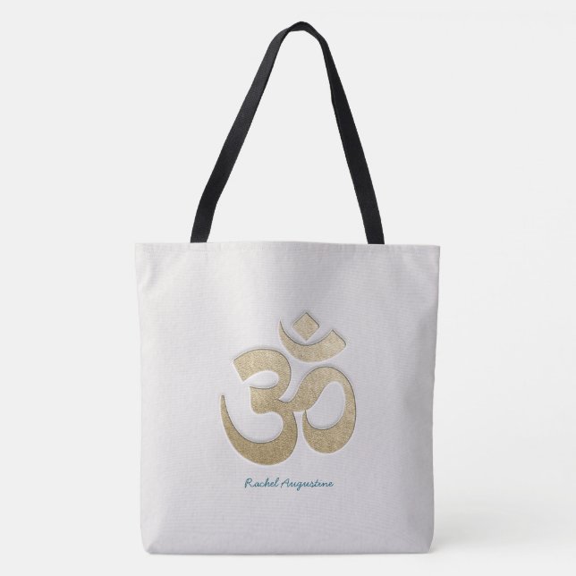 Yoga Mediator für White & Gold OM Symbol (Vorderseite)