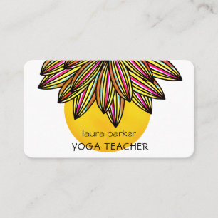Yoga Medical Teacher Blume Yoga Visitenkarte