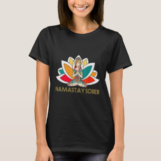 Yoga Meditat Exhale Inhalation Tipsy Trinken Namas T-Shirt