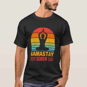 Yoga Meditat Exhale Inhalation Tipsy Trinken Namas T-Shirt