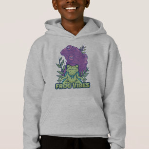Yoga Meditating Frosch Design Hoodie