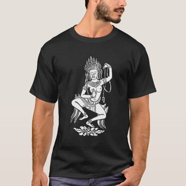 Yoga Meditation Apsara Dance Nymph Buddhistische S T-Shirt (Vorderseite)