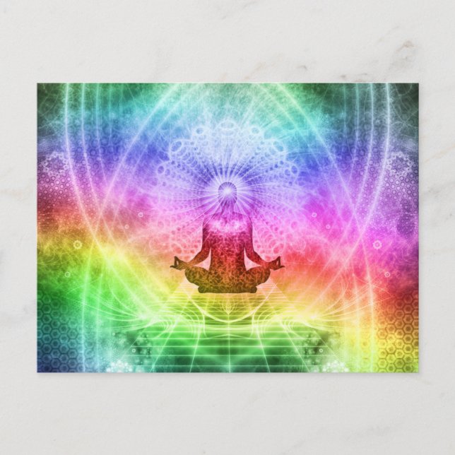 Yoga Meditation Buddhist Nirvana Inspirational Postkarte (Vorderseite)