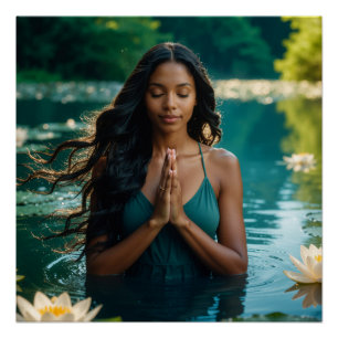 YOGA - MEDITATION - CARPE DIEM - WELLNESS POSTER