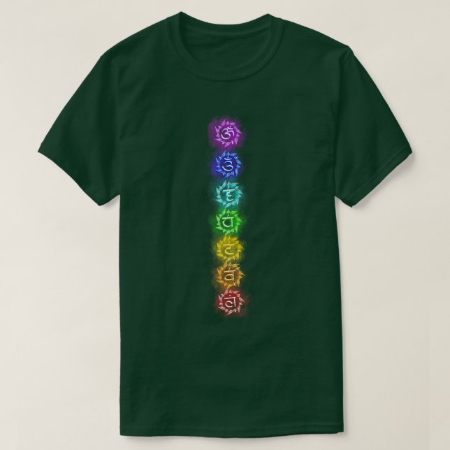 Yoga Meditation Chakras Kundalini Namaste Yogi Zen T-Shirt (Design vorne)
