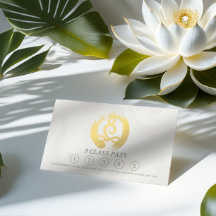 Yoga Meditation Instructor 5 Class Pass OM Loyalty Treuekarte