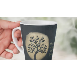 Yoga Meditation Instructor Black Gold Tree Quotes Milchtasse