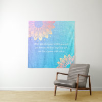 Yoga Meditation Instructor Blue Gold Mandala Zitat