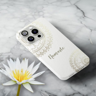 Yoga Meditation Instructor Gold Mandala Blume Case-Mate iPhone Hülle